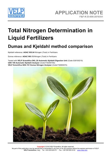 Comparison of total nitrogen data from direct and Kjeldahl.